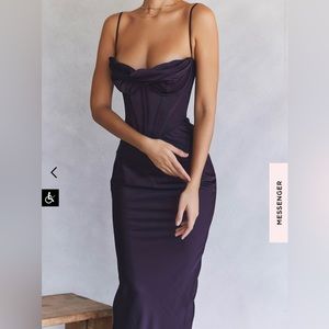 CHARMAINE - NIGHT SHADE CORSET MAXI DRESS